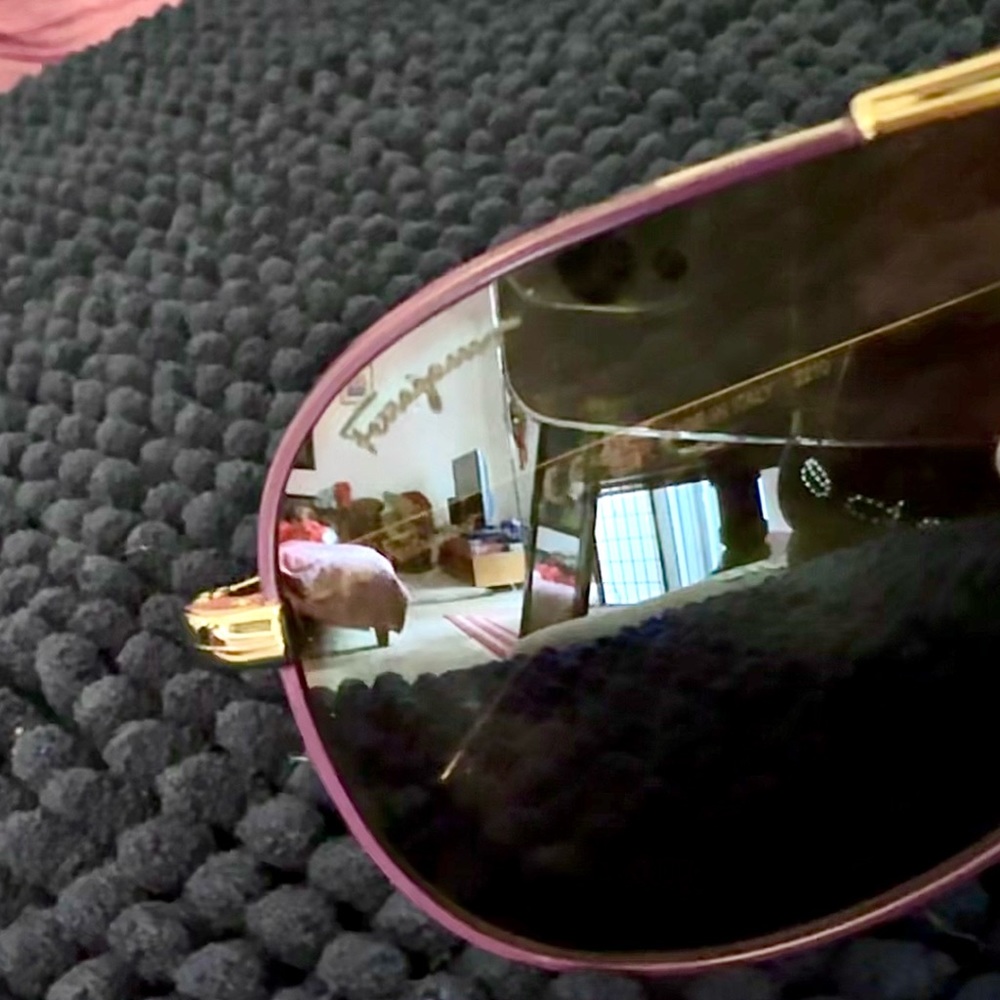 BRAND NWT Authentic Purple Ferragamo Women’s Aviator Style Glasses - Picture 3 of 6